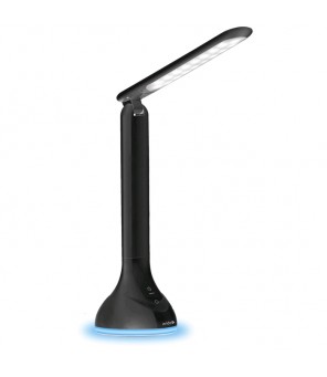 LED uzlādējama galda lampa 4W melna
