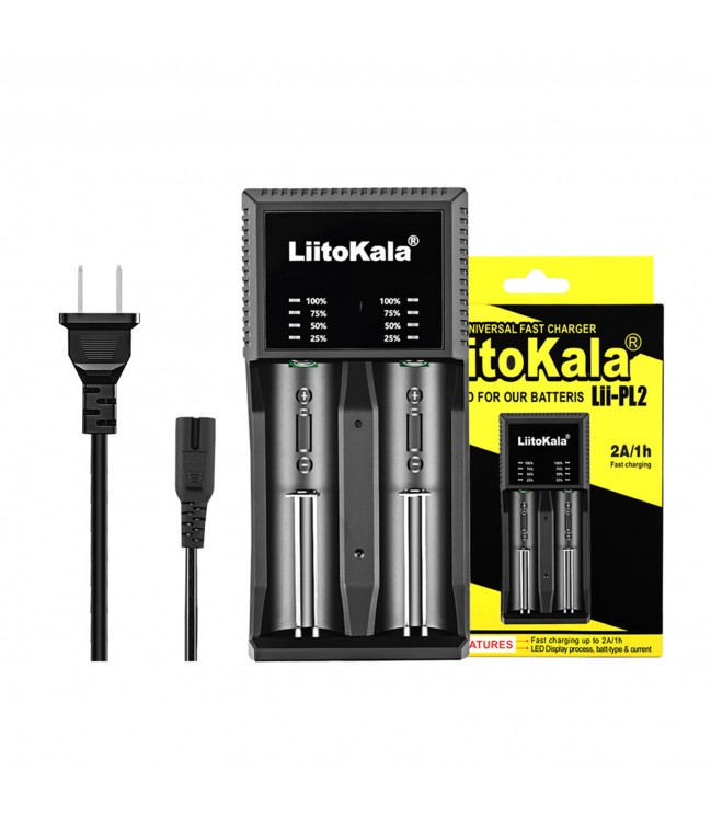 LiitoKala Lii-PL2 2 slot battery charger