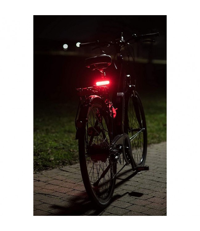 LTC LED COB velosipēda gaisma balts/sarkans ar 450mAh akumulatoru 5 režīmi LXLL87