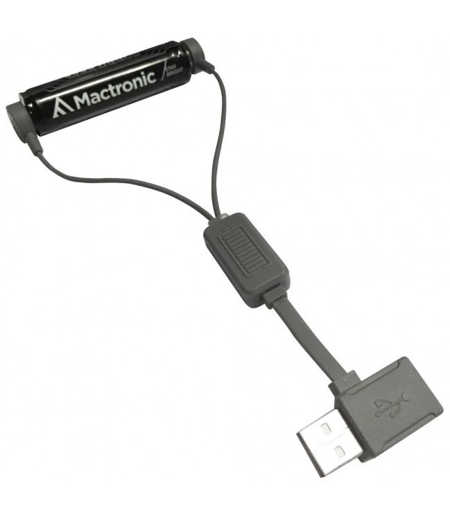 Magnētiskais USB litija jonu akumulatora lādētājs ar funkciju PowerBank Mactronic MAC0012