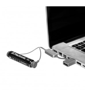 Magnētiskais USB litija jonu akumulatora lādētājs ar funkciju PowerBank Mactronic MAC0012
