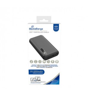 MediaRange ārējais akumulators USB 20 000 mAh MR756