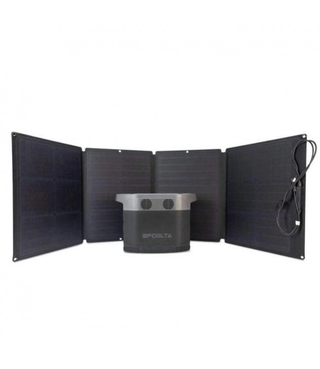 Pārnēsājamās elektriskās EcoFlow Delta 1300 + 2gab x 110W saules baterijas