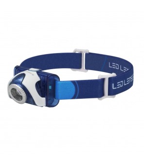 LED Lenser SEO7R galvas lukturis, zils