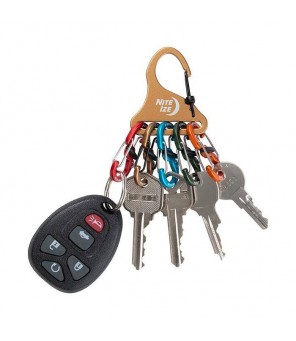 Nite Ize KeyRack Locker S-Biner Color Key Holder with Buckle ALUMINUM - KLKA-29BG-R6