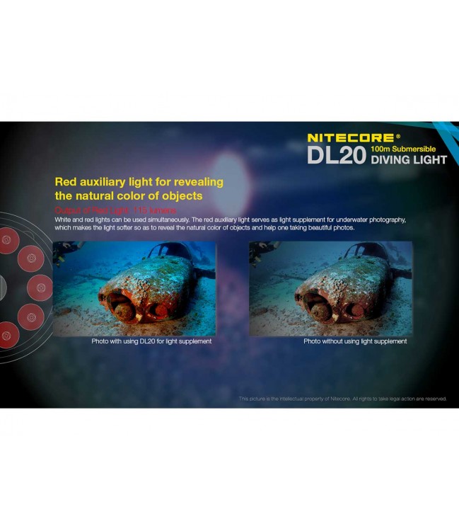 Nitecore DL20 diving light