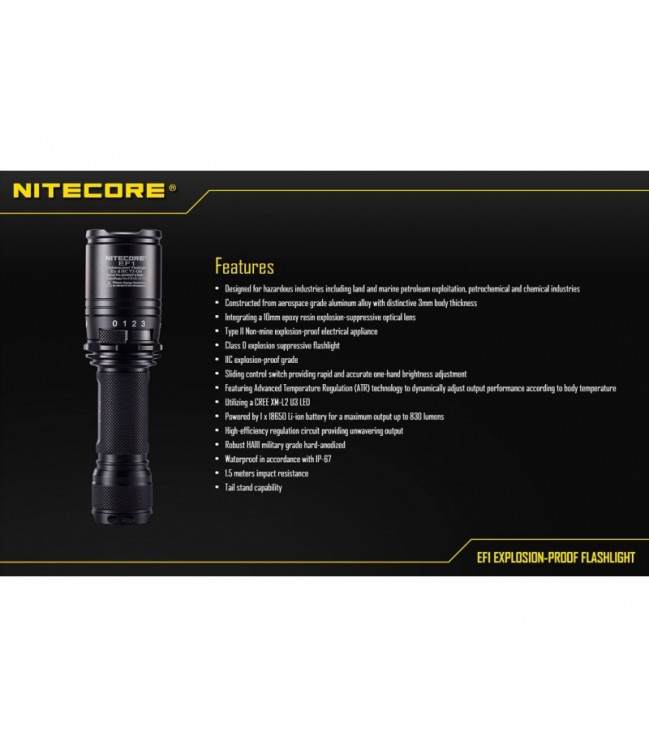 Nitecore EF1 EX lukturis
