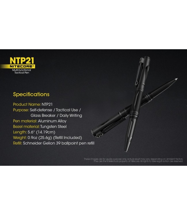 Nitecore NTP21 taktiskā pildspalva