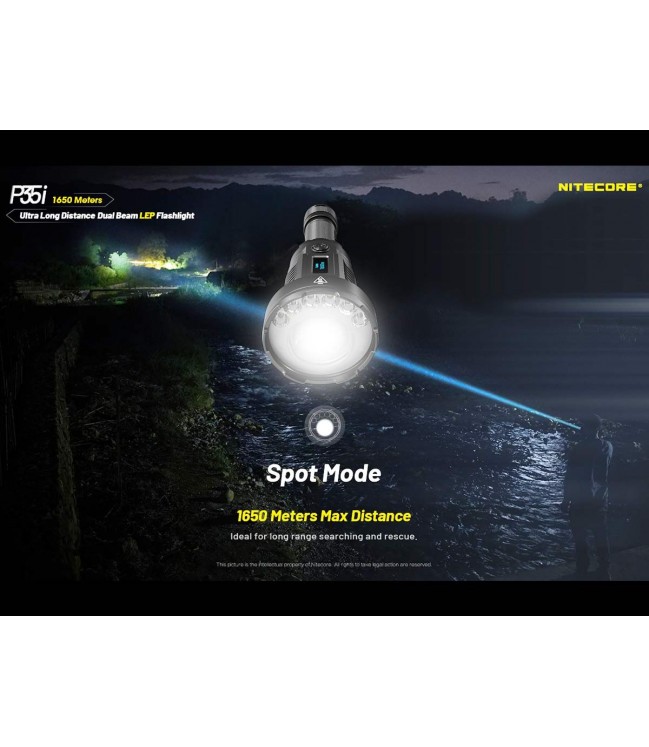 Nitecore P35i - светодиодный и лазерный фонарик