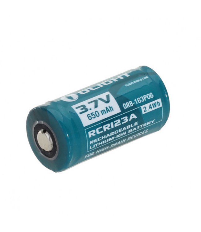 Olight RCR123A 650mAh rechargeable battery