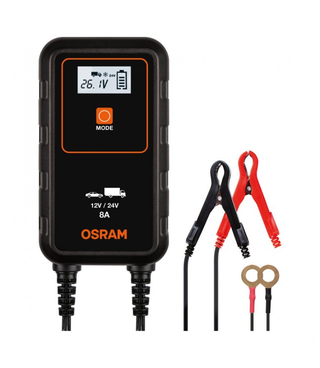 OSRAM 908 12V / 24V 8A akumulatoru lādētājs
