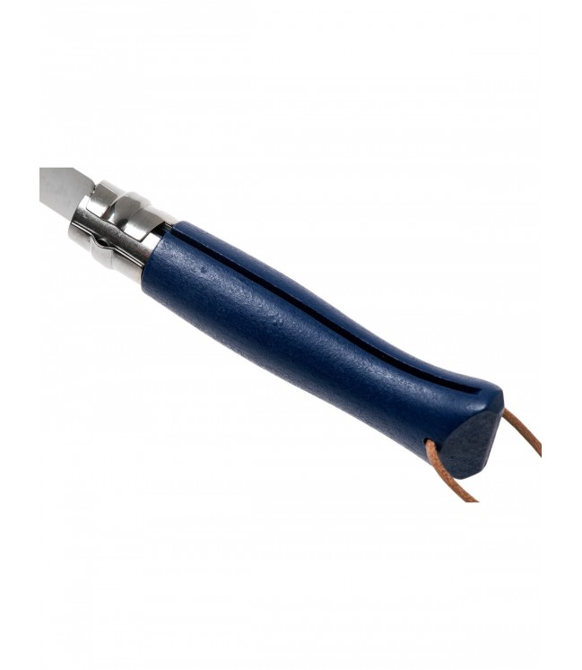 Opinel Trekinga nazis Nr.8 ar nerūsējošā tērauda asmeni un zilu rokturi