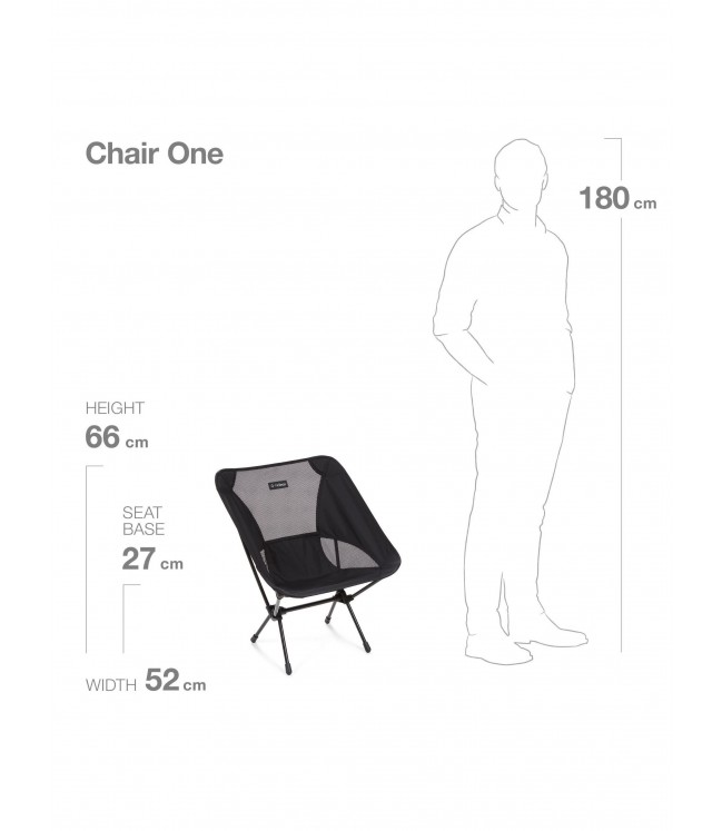 Helinox Chair One - черный с синими краями