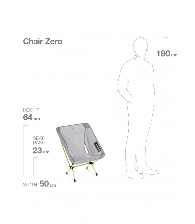 Helinox krēsls Zero - pelēks