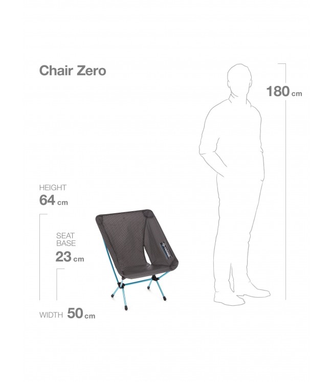 Helinox krēsls Zero - melns