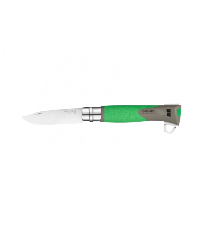 Нож Opinel Explore №12 с пинцетом - зеленый