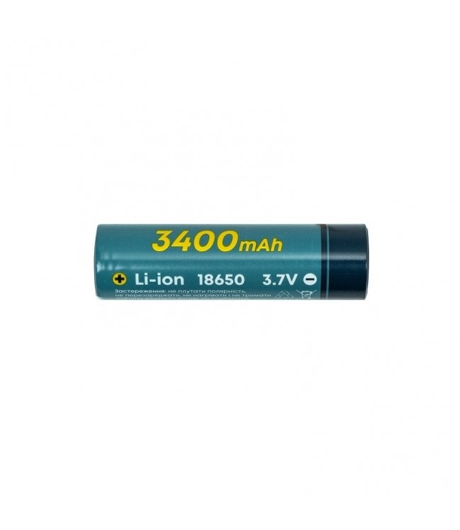 Uzlādējams akumulators 18650 3,7 V 1C 3400 mAh