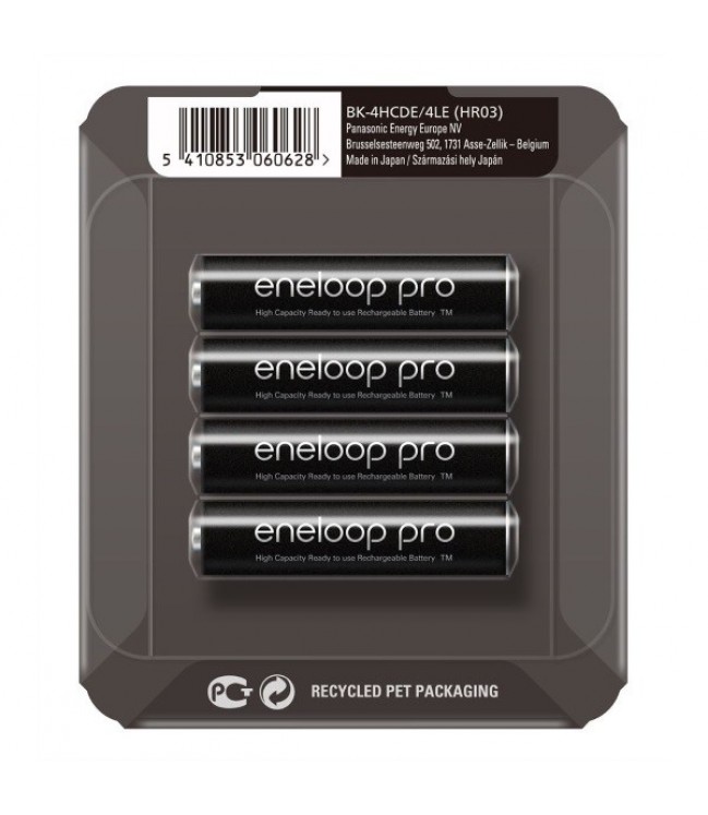 Panasonic Eneloop Pro AAA 930mAh Ni-MH pakraunamos baterijos