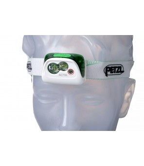 PETZL Actik spotlight on the head 350 lm, green - white