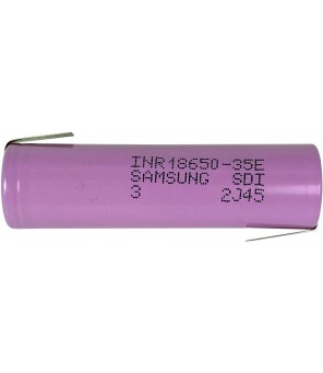 Аккумулятор Samsung INR 18650 35E под пайку 3,6 В 3450 мАч 8 А
