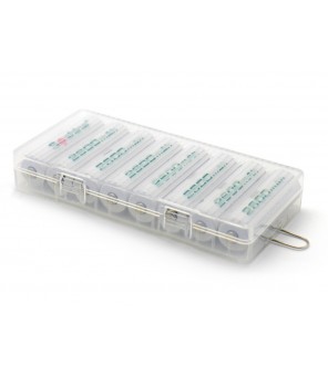 SOSHINE battery storage box for 8x AA or 14500 rechargeable batteries and batteries