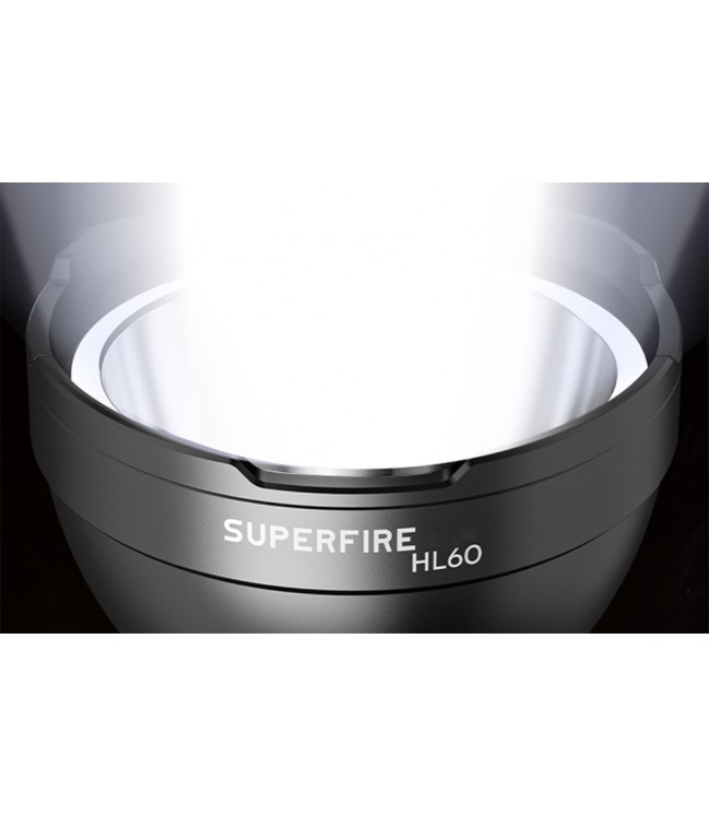 Superfire HL60 lukturītis, 2300lm, USB-C