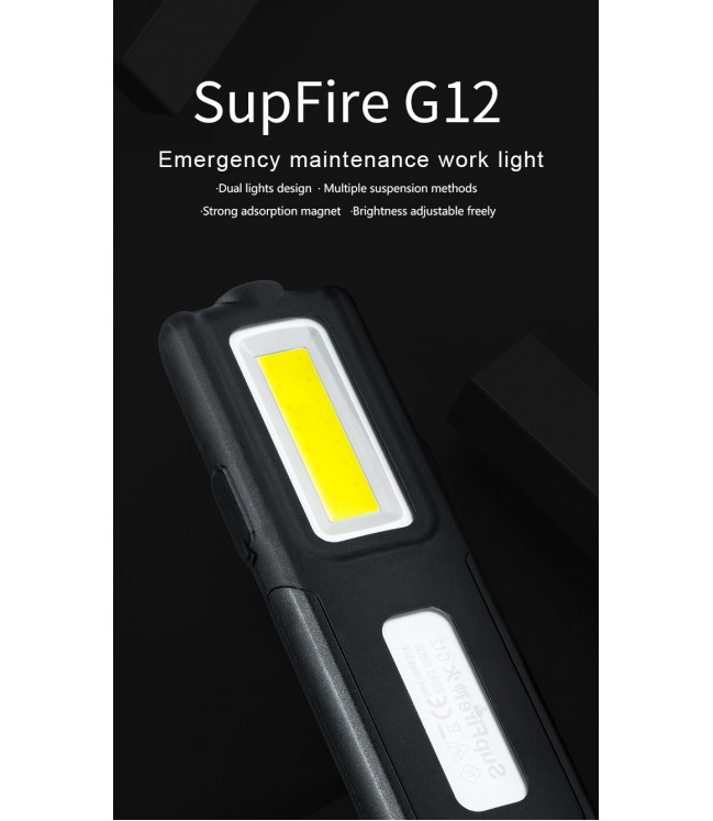 Supfire G12, USB, POWER BANK, 288lm, darbnica lukturis