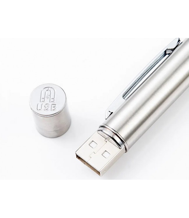 USB uzlādējams ultravioletais lukturītis ar magnētu