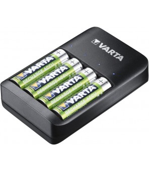 Varta USB Quatro 57652 akumulatoru lādētājs + 4gab AA 2100mAh uzlādējamās baterijas