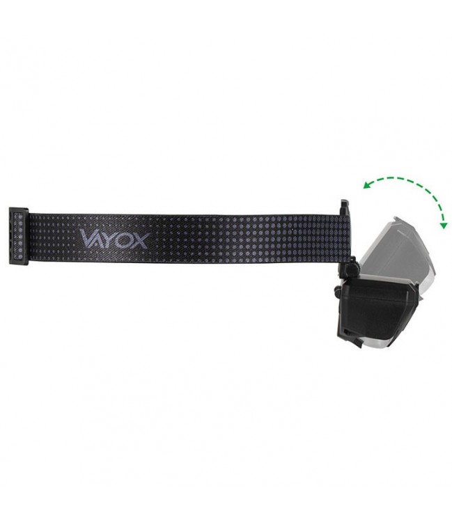 VAYOX uzlādējama galvas lampa ar kustības detektoru 500lm VA0078