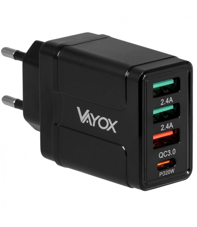 Vayox USB lādētājs 3.0 + PD 32W premium līnija VA0006