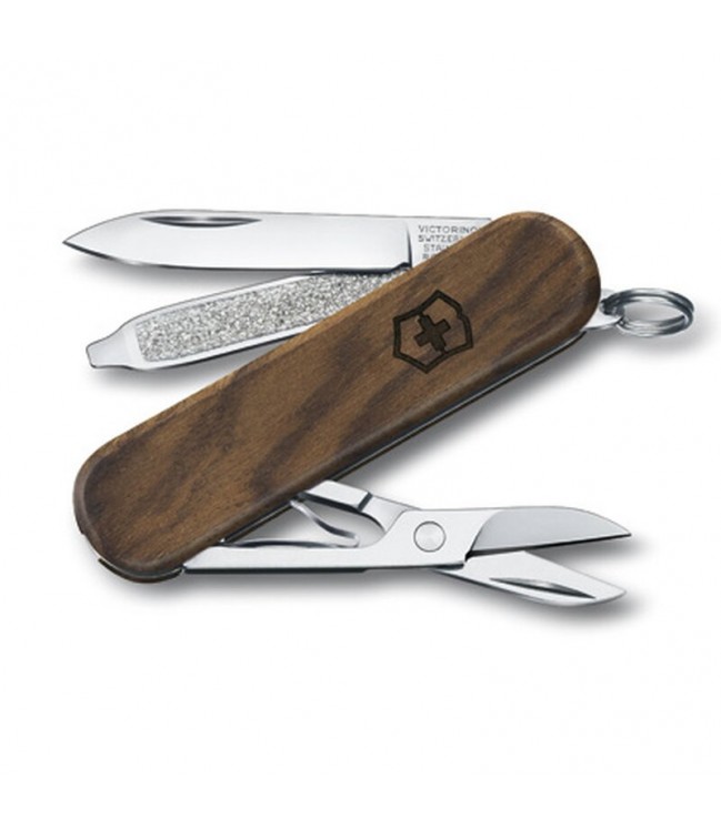 Victorinox 0.6221.63 Classic SD Wood нож, 58 мм, ореховое дерево