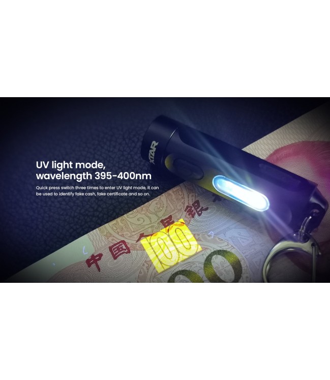 Xtar T1 uzlādējams LED atslēgu piekariņa kabatas lukturītis