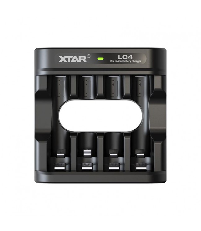 Xtar LC4 lādētājs + 4 x AA LR6 1,5 V Li-Ion akumulatori