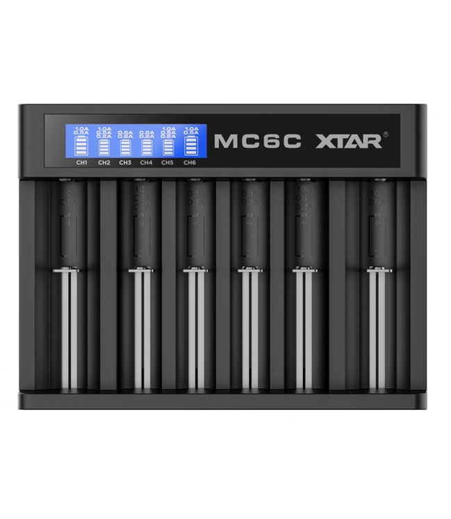 Xtar MC6C lādētājs litija jonu akumulatoriem ar LCD displeju 500226