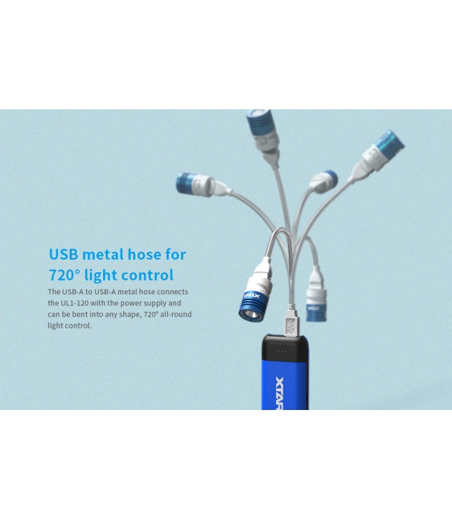 Xtar UL1 120lm USB Powered Goose Neck LED gaisma
