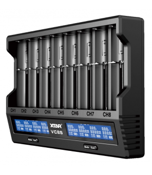 Xtar VC8S Li-ion and NiMH cylindrical battery charger