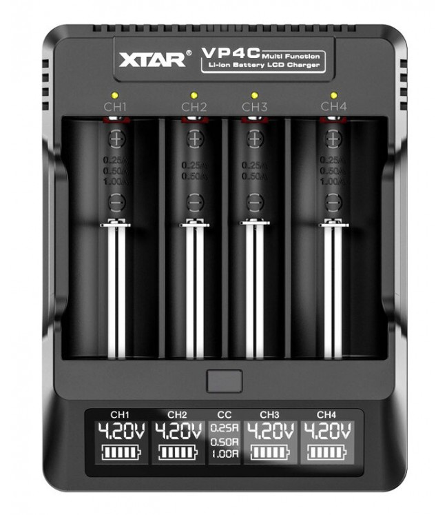 XTAR VP4C akumulatoru lādētājs