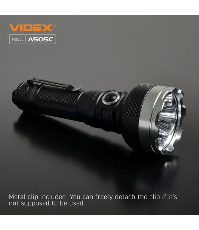 Flashlight VIDEX VLF-A505C 5500lm 5000K